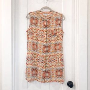 CAbi Tunic Blouse Button Down Size Medium